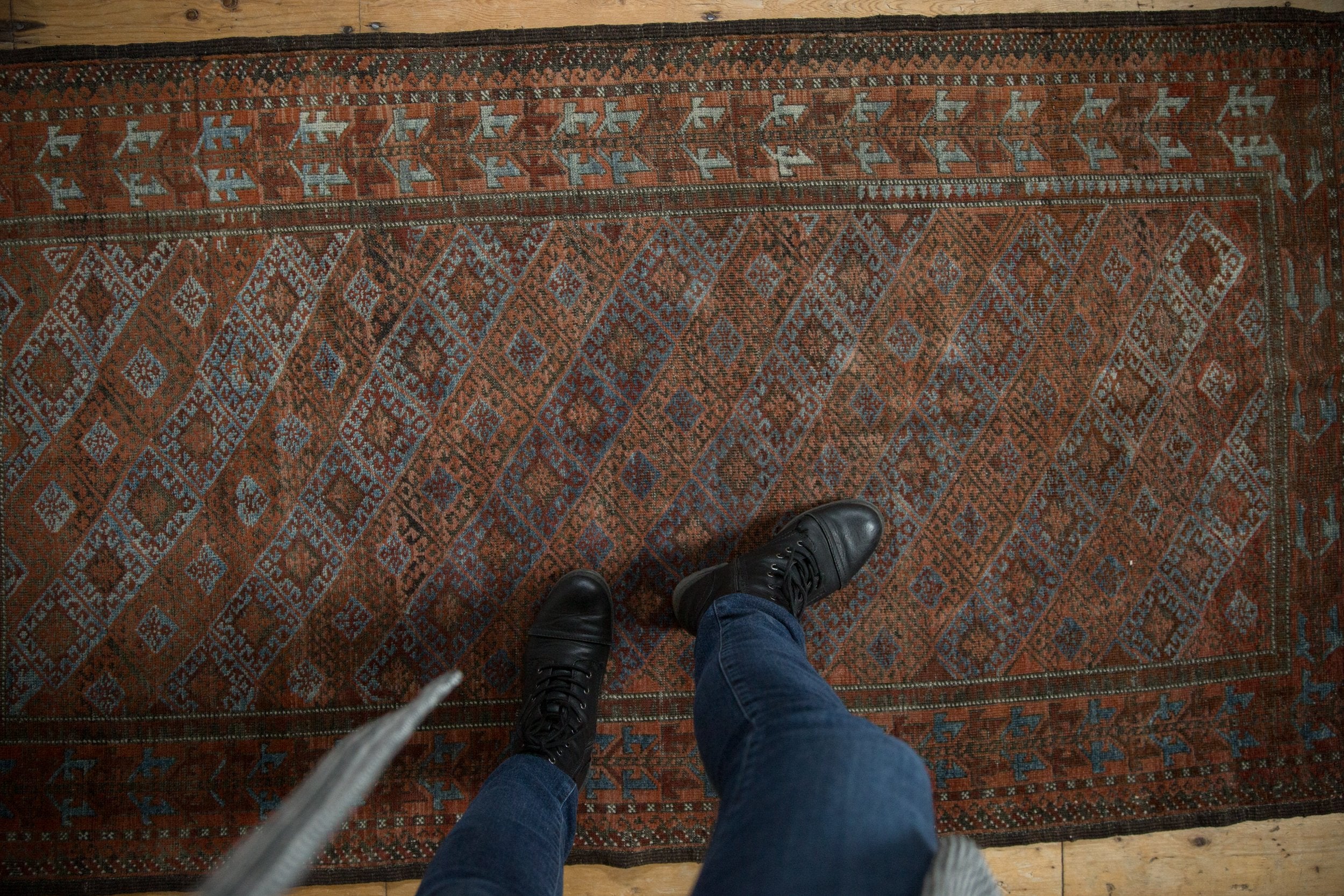 3.5x6 Vintage Distressed Belouch Rug // ONH Item ee004240 Image 1