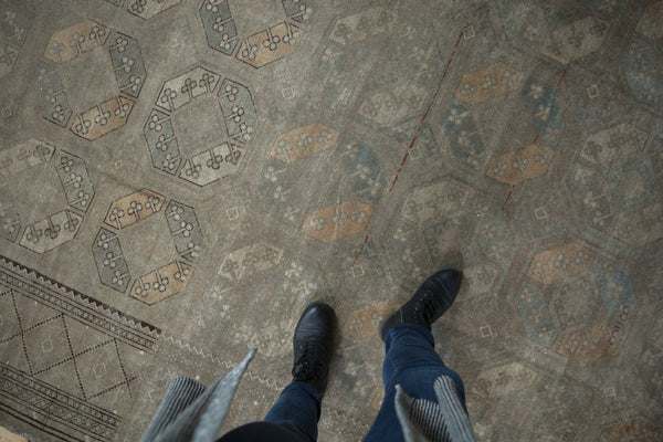 7.5x15.5 Vintage Distressed Ersari Carpet Runner // ONH Item ee004241 Image 1