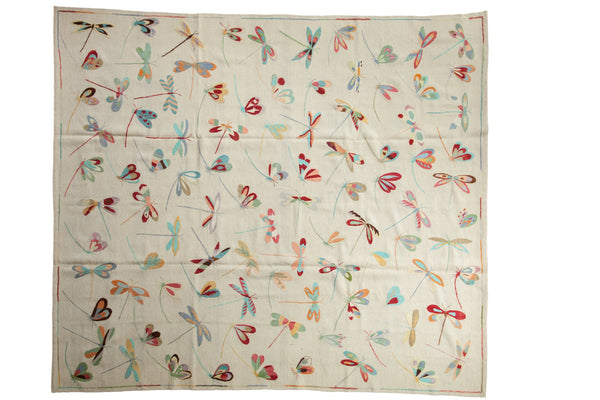 8x9.5 New Pakistani Mixed Weave Pictorial Kilim Design Carpet // ONH Item ee004242