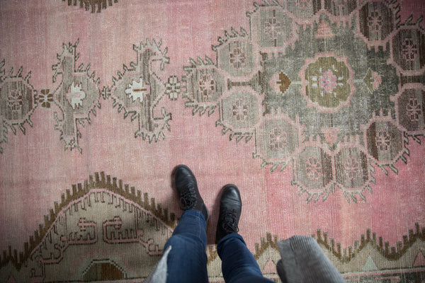 7.5x15.5 Vintage Distressed Kars Carpet Runner // ONH Item ee004246 Image 1