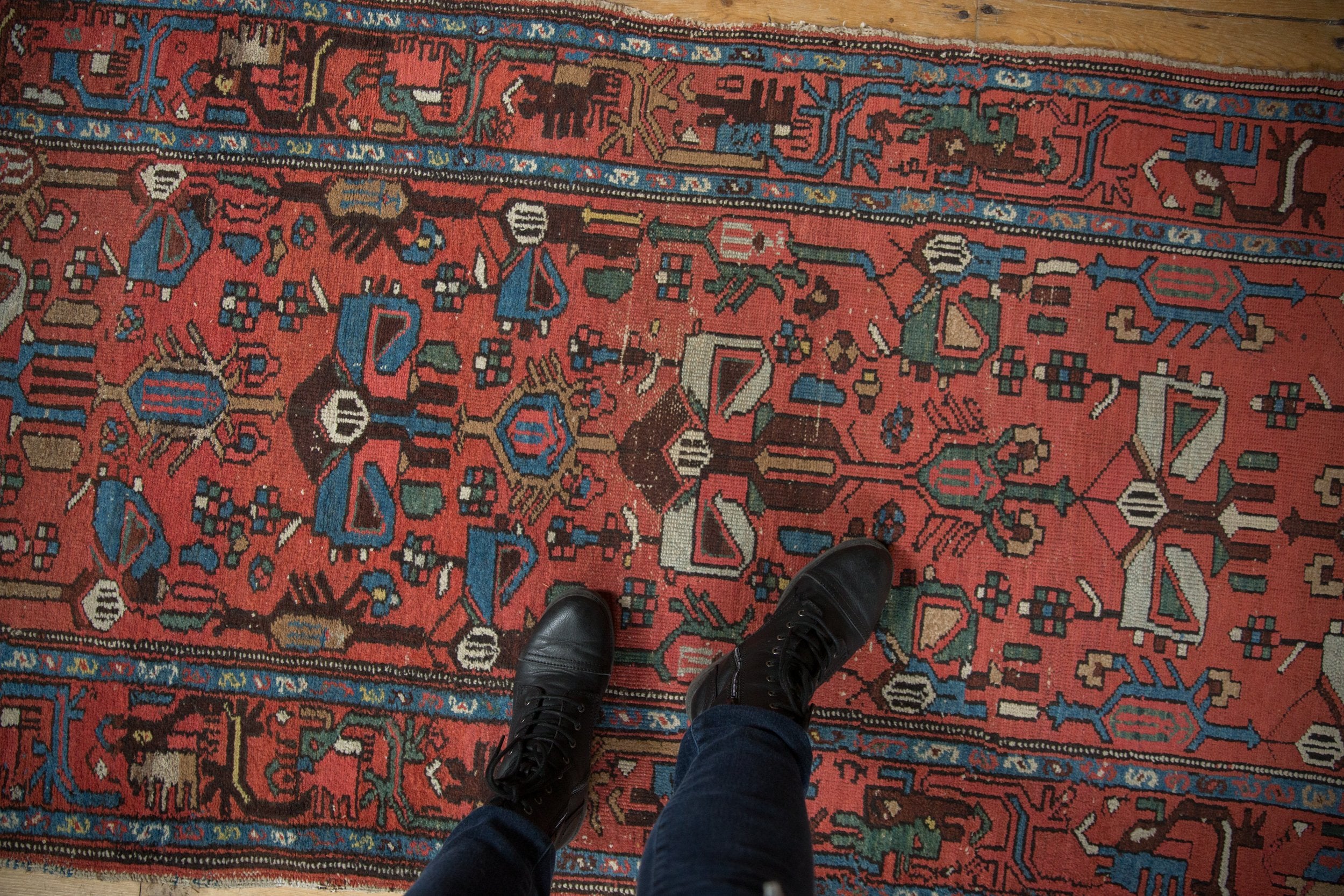 3.5x7 Vintage Borchalou Rug Runner // ONH Item ee004251 Image 1