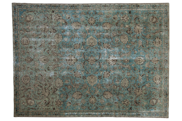 7x10 Vintage Distressed Fragment Tabriz Carpet // ONH Item ee004253
