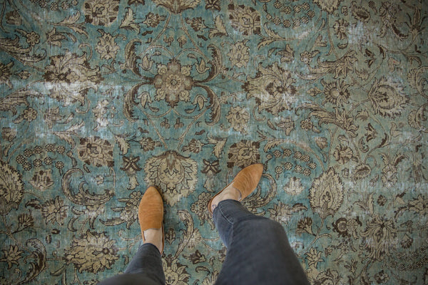 7x10 Vintage Distressed Fragment Tabriz Carpet // ONH Item ee004253 Image 1