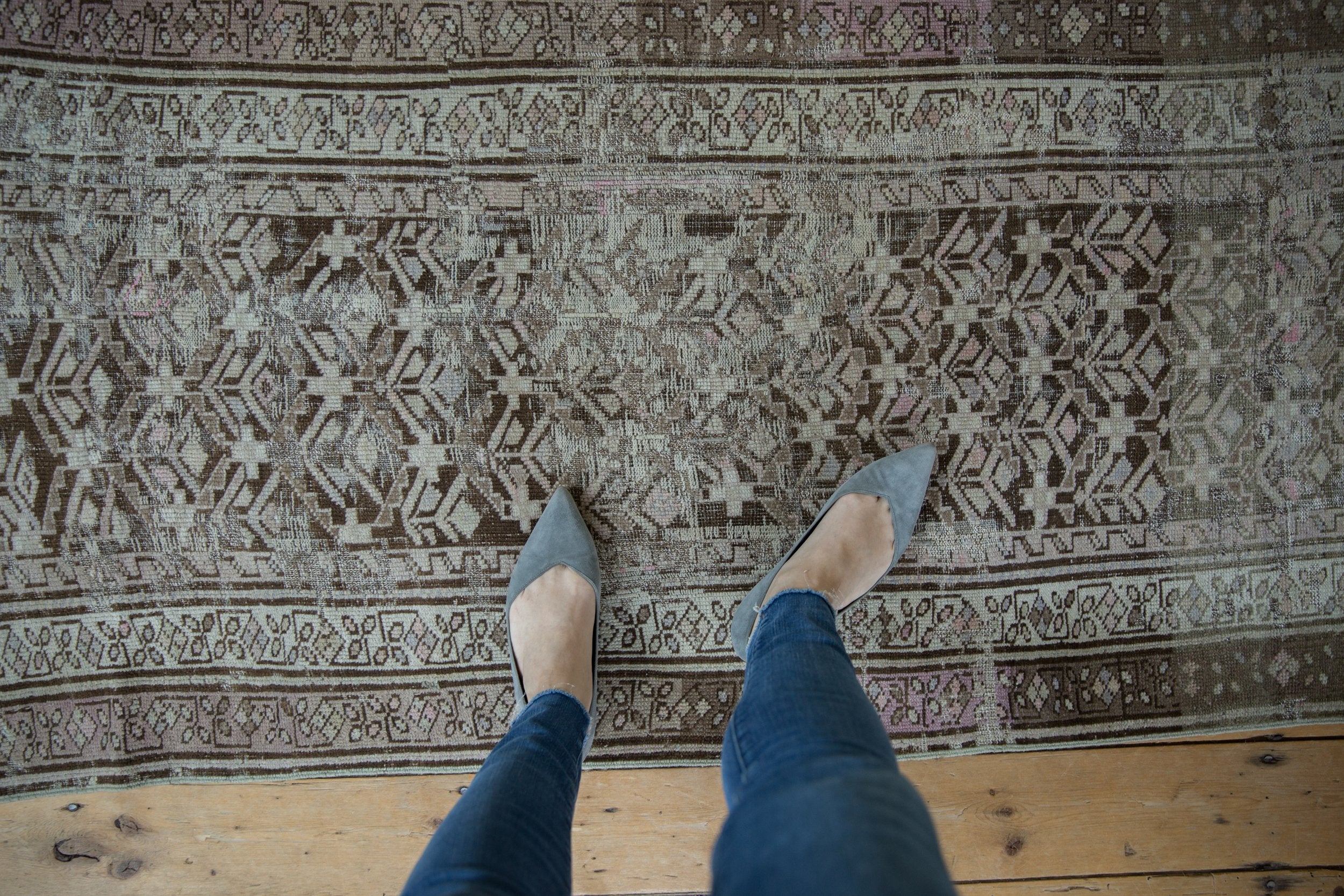 2x6 Vintage Distressed Caucasian Rug Runner // ONH Item ee004258 Image 1