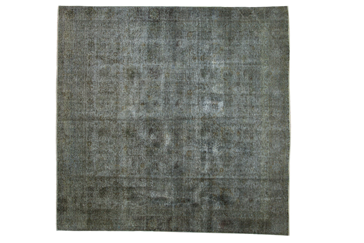 8.5x9 Vintage Distressed Overdyed Sparta Square Carpet // ONH Item ee004259
