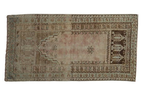 2.5x5.5 Vintage Distressed Oushak Rug Runner // ONH Item ee004266