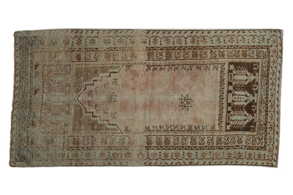 2.5x5.5 Vintage Distressed Oushak Rug Runner // ONH Item ee004266