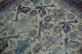 Hand-knotted Afshar rug showing finned birds, geometric plants, and visible knot heads.