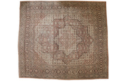 12.5x14.5 Vintage Distressed Tabriz Carpet // ONH Item ee004277