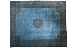 13x15.5 Vintage Distressed Overdyed Khorassan Carpet // ONH Item ee004288