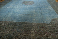 13x15.5 Vintage Distressed Overdyed Khorassan Carpet // ONH Item ee004288 Image 6