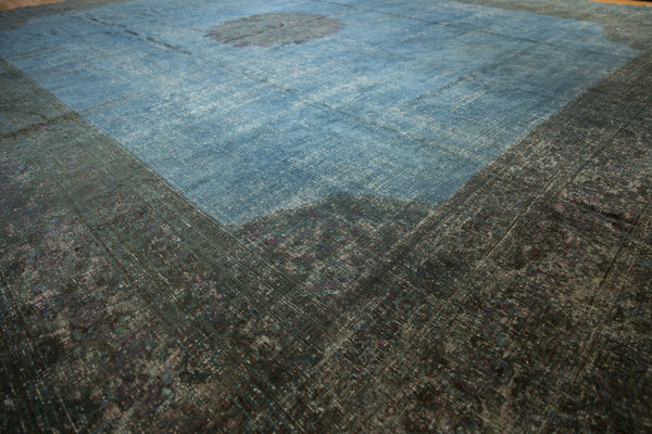 13x15.5 Vintage Distressed Overdyed Khorassan Carpet // ONH Item ee004288 Image 10