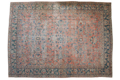 11x15.5 Vintage Distressed Mahal Carpet // ONH Item ee004290