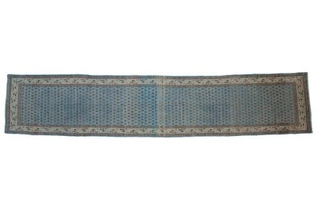 2.5x13.5 Vintage Distressed Mir Sarouk Rug Runner // ONH Item ee004292