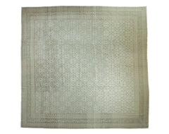 14x14.5 Indian Bijar Design Square Carpet // ONH Item ee004294