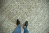 Vintage Indian Bijar design rug features allover Herati motif, subtle abrashes, and even wear.