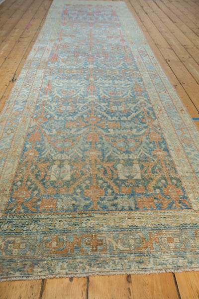 4x13.5 Vintage Distressed Hamadan Rug Runner // ONH Item ee004295 Image 6