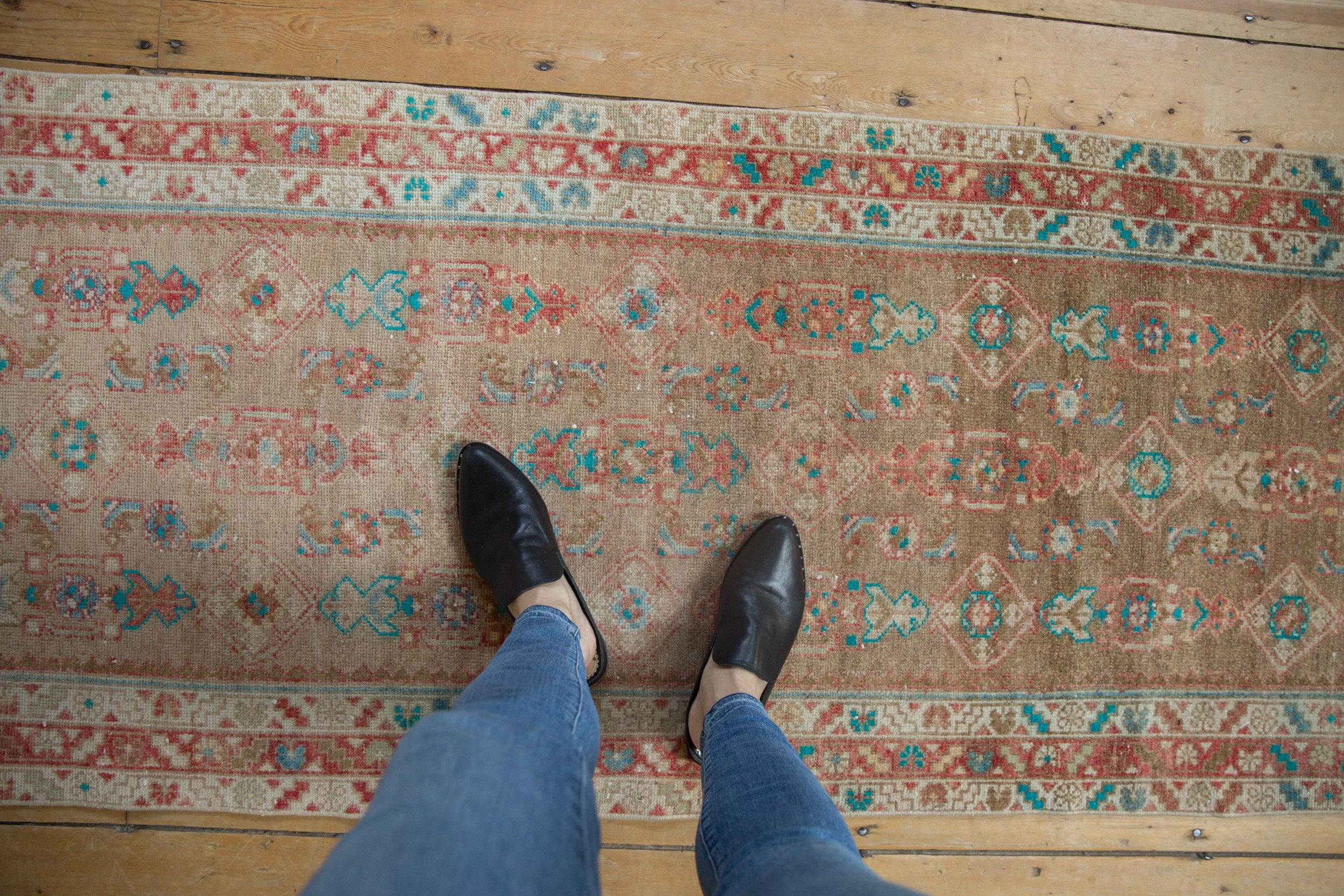 3x16 Vintage Distressed Fragment Hamadan Rug Runner // ONH Item ee004298 Image 1