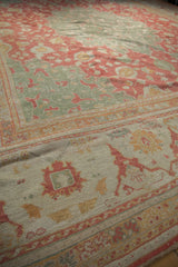 16x17.5 Vintage Oushak Square Carpet // ONH Item ee004300 Image 4