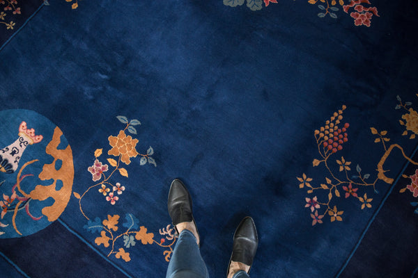 8x9.5 Vintage Nichols Art Deco Carpet // ONH Item ee004304 Image 1