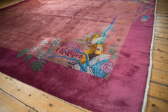 9x11.5 Vintage Nichols Art Deco Carpet // ONH Item ee004308 Image 2