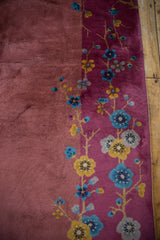 9x11.5 Vintage Nichols Art Deco Carpet // ONH Item ee004308 Image 4
