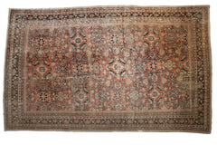 10.5x17 Vintage Distressed Mahal Carpet // ONH Item ee004315