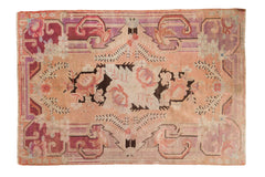 5.5x8.5 Vintage Distressed Khotan Carpet // ONH Item ee004326