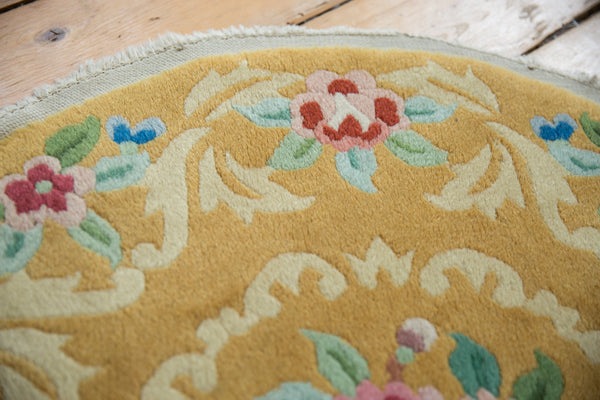 2.5x2.5 Vintage Art Deco Round Rug Mat // ONH Item ee004327 Image 5