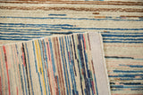 Back of the vintage Peking runner, showing tight vertical weave and original side selvage.
