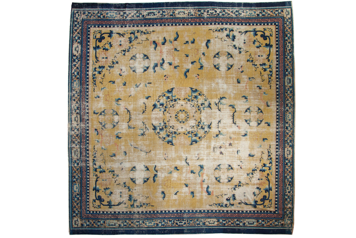 12.5x13 Antique Ningxia Square Carpet // ONH Item ee004335