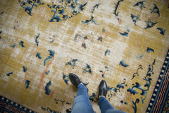 12.5x13 Antique Ningxia Square Carpet // ONH Item ee004335 Image 1