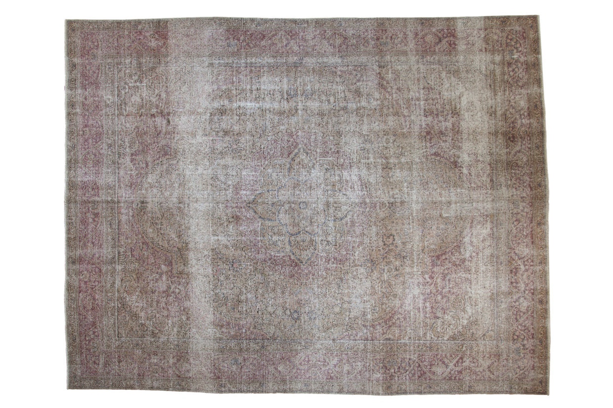 10x12.5 Vintage Distressed Tabriz Carpet // ONH Item ee004336