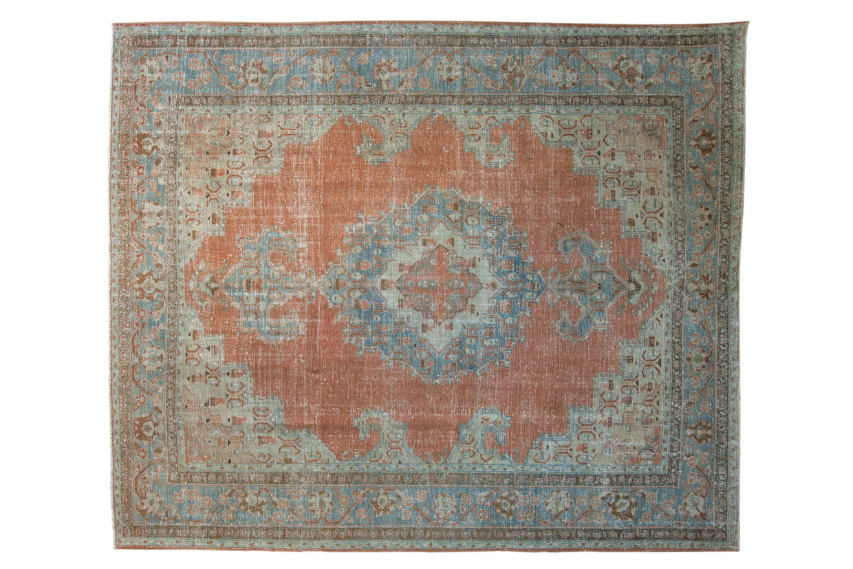 8x9.5 Vintage Distressed Khoy Carpet // ONH Item ee004343