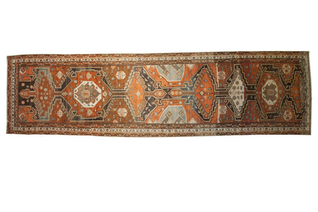 4x14.5 Vintage Fine Distressed Malayer Rug Runner // ONH Item ee004351