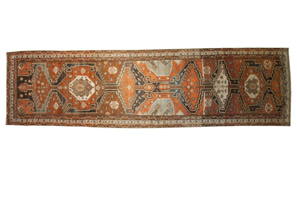 4x14.5 Vintage Fine Distressed Malayer Rug Runner // ONH Item ee004351