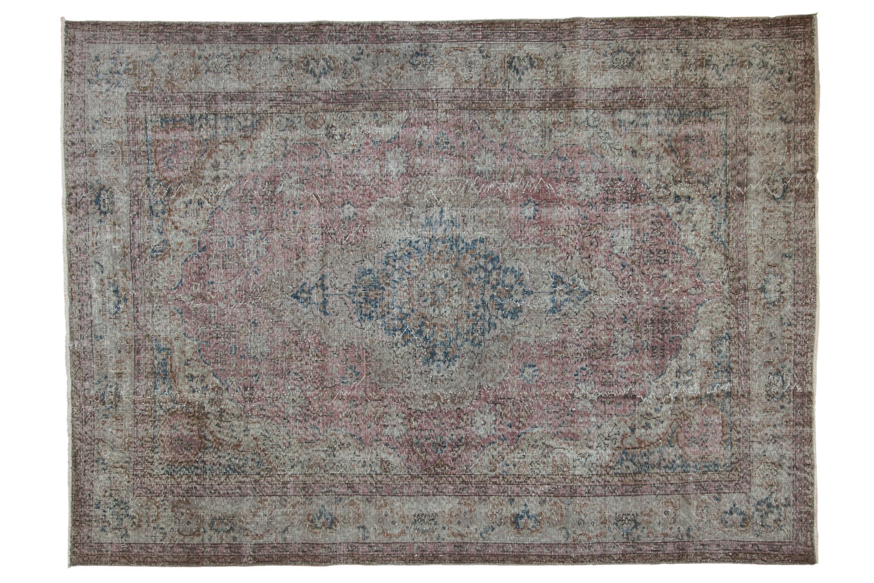 7x9.5 Vintage Distressed Overdyed Sparta Carpet // ONH Item ee004358