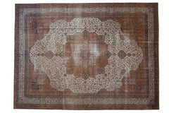 9.5x13.5 Vintage Fine Distressed Sivas Carpet // ONH Item ee004371