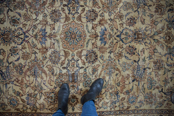 7x9.5 Vintage Distressed Isfahan Carpet // ONH Item ee004377 Image 1