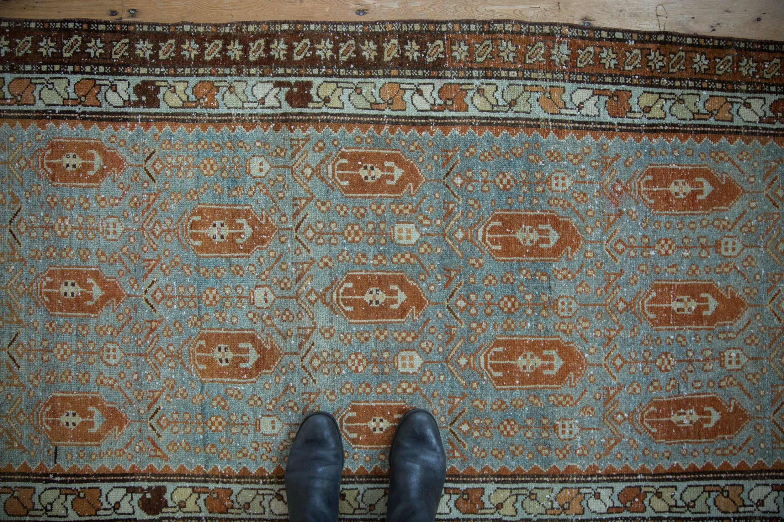 3x10 Vintage Distressed Malayer Rug Runner // ONH Item ee004379 Image 1