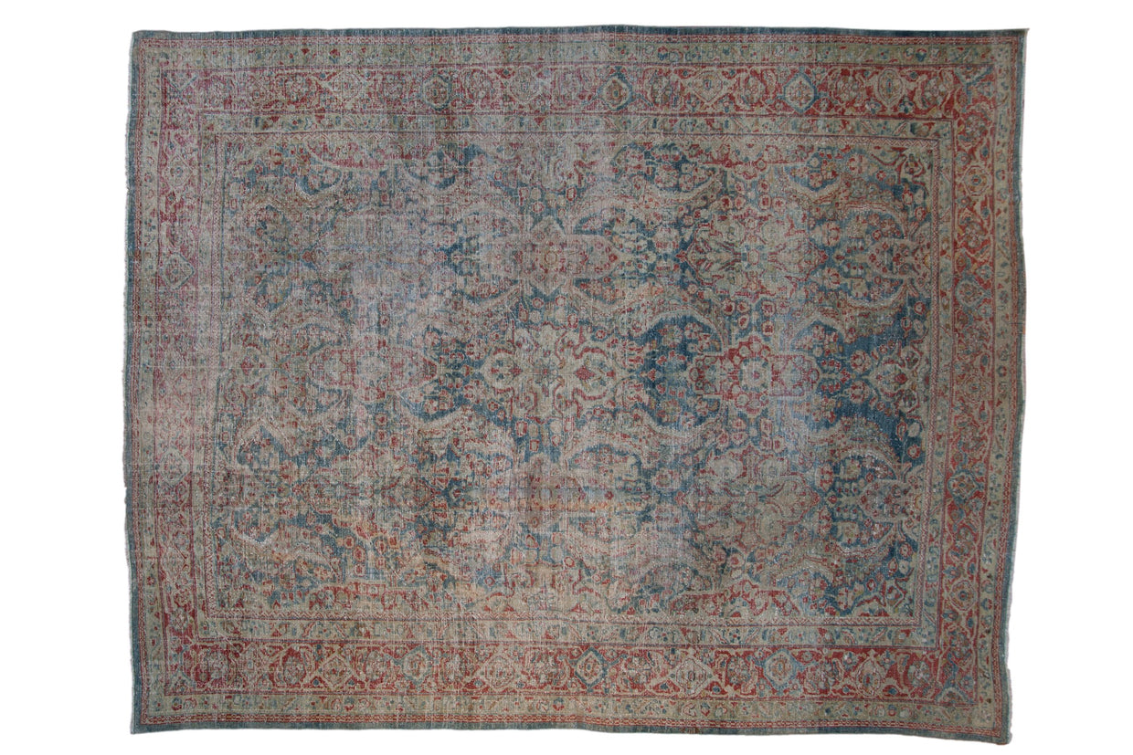 8.5x11 Vintage Distressed Mahal Carpet // ONH Item ee004383
