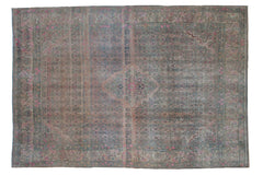 7x10.5 Vintage Distressed Bijar Carpet // ONH Item ee004394