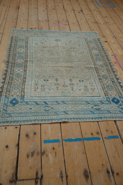 3.5x4.5 Vintage Distressed Afshar Square Rug // ONH Item ee004404 Image 3