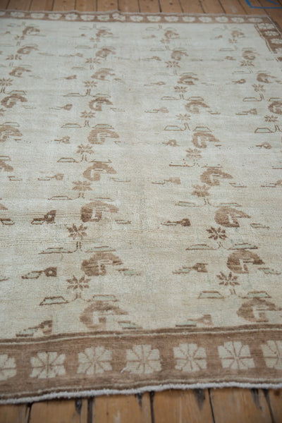 6x8.5 Vintage Distressed Oushak Carpet // ONH Item ee004412 Image 3