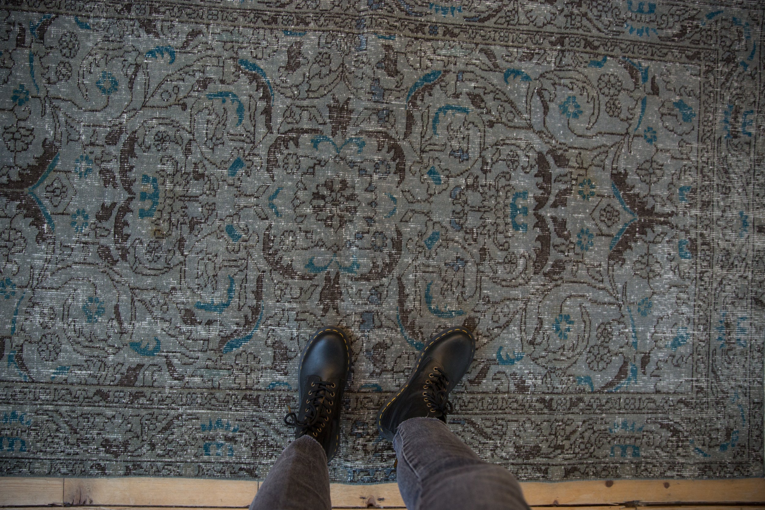 3.5x6.5 Vintage Distressed Overdyed Sparta Rug // ONH Item ee004424 Image 1