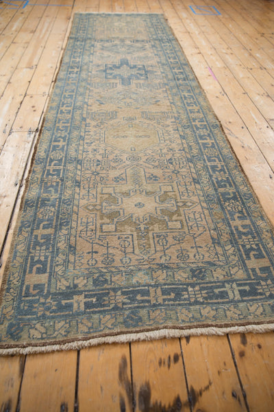 3x11 Vintage Distressed Karaja Rug Runner // ONH Item ee004427 Image 2
