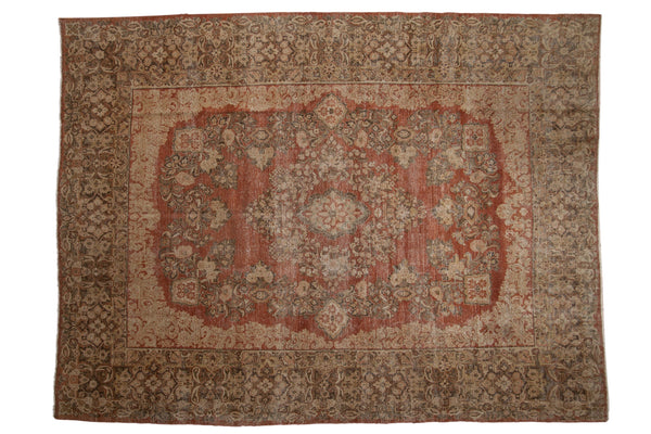9x12 Vintage Distressed Sarouk Carpet // ONH Item ee004430
