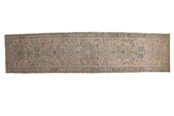 3x12.5 Vintage Distressed Karaja Rug Runner // ONH Item ee004431