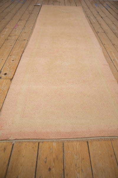 3x11.5 Vintage Distressed Oushak Rug Runner // ONH Item ee004433 Image 6