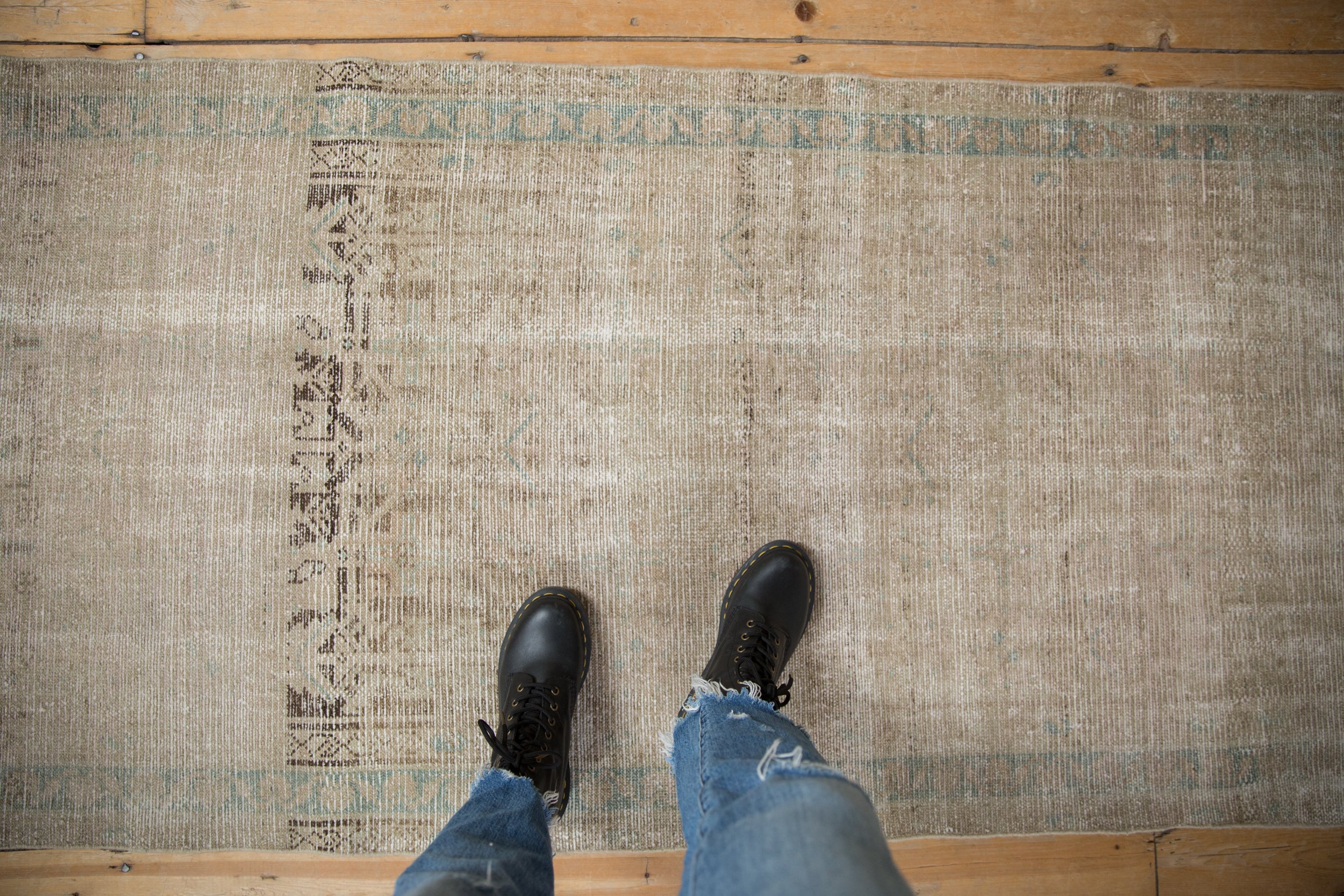 3x14 Vintage Fine Distressed Hamadan Rug Runner // ONH Item ee004437 Image 1